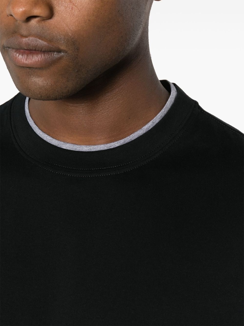 layered-effect T-shirt - 5