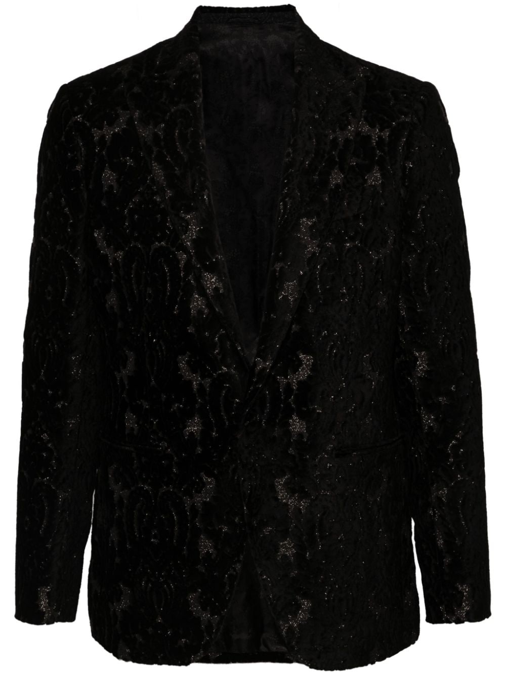 devorÃ©-effect single-breasted blazer - 1