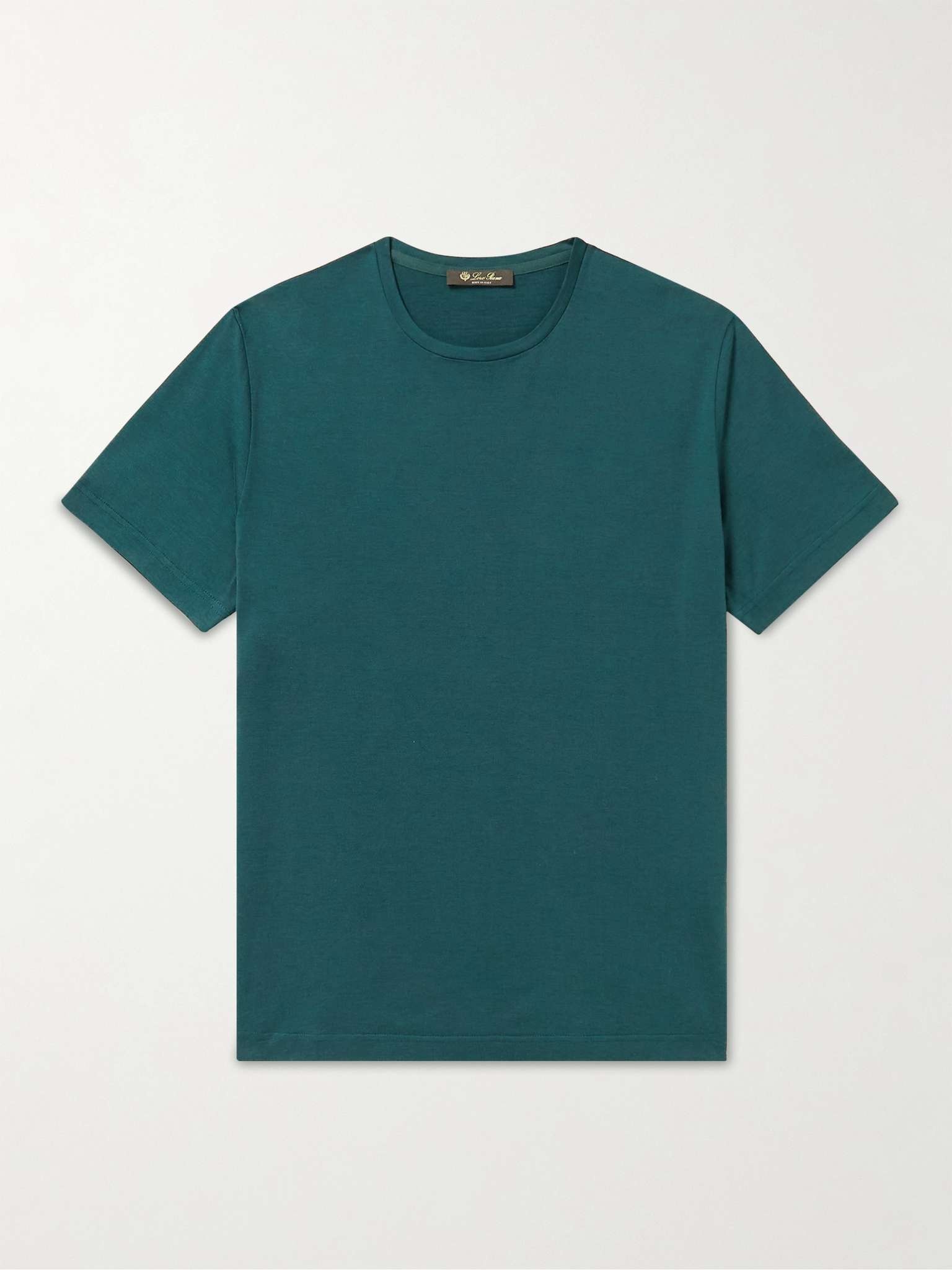 Slim-Fit Silk and Cotton-Blend Jersey T-Shirt - 1