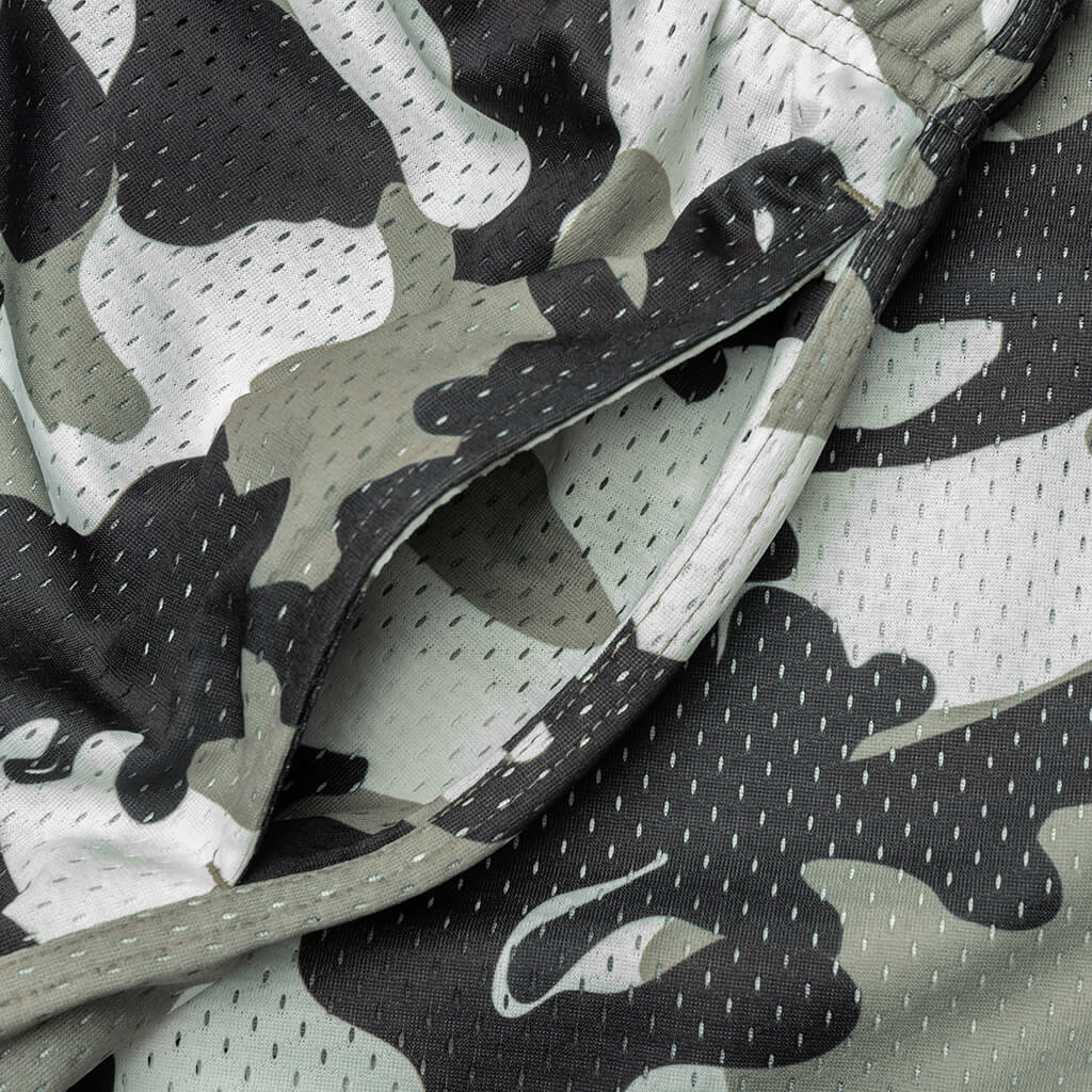 MESH BASIC SHORTS - SNOW CAMO - 3