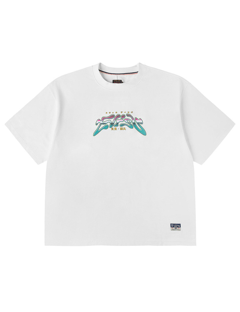 EVISU Neon Leopard Printed T-shirt outlook