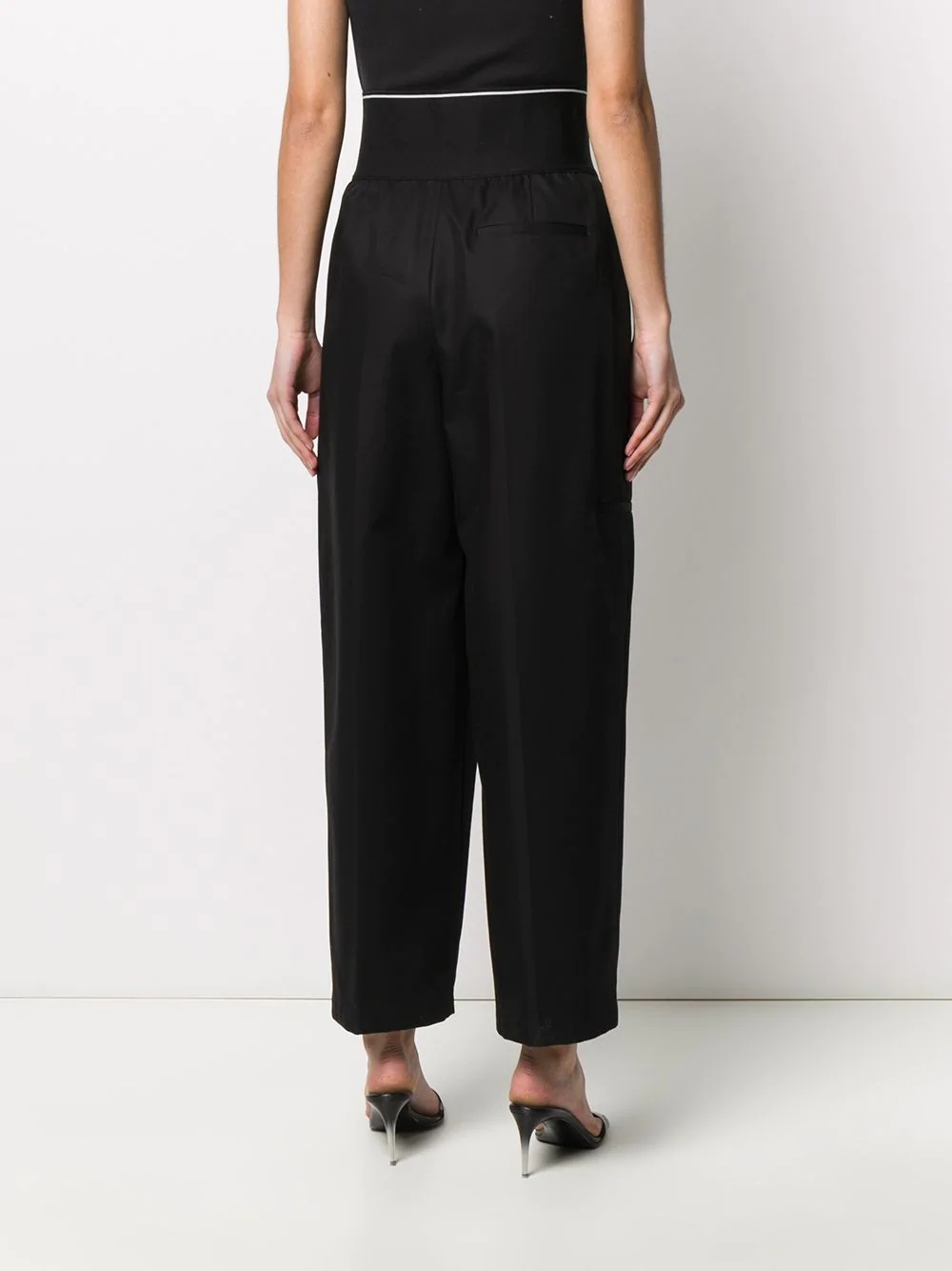 super high-rise wide-leg zoot trousers - 4