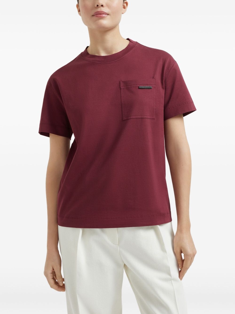 Monili-detail T-shirt - 3