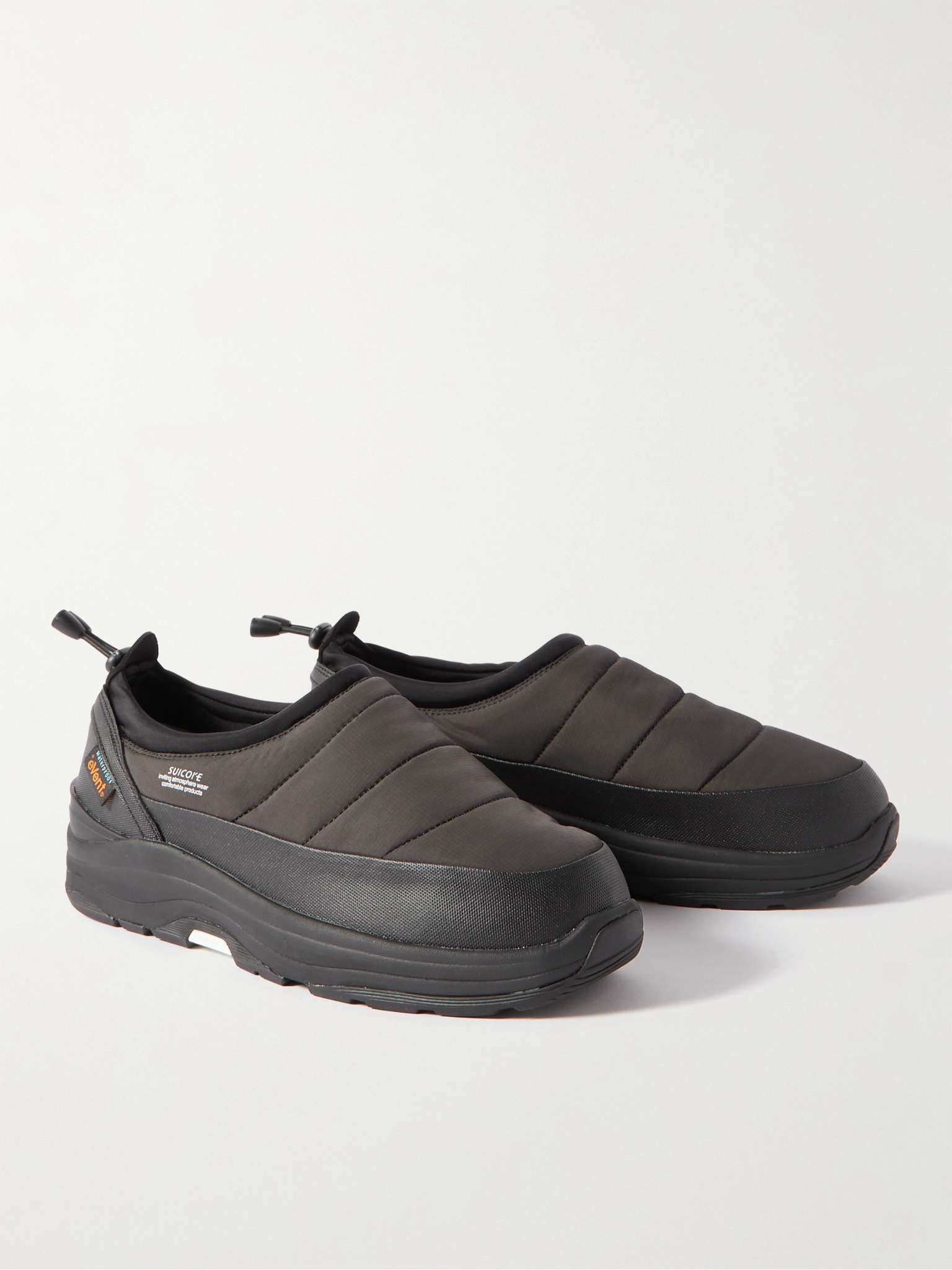 Pepper-Evab Rubber-Trimmed Quilted Shell Slip-On Sneakers - 4