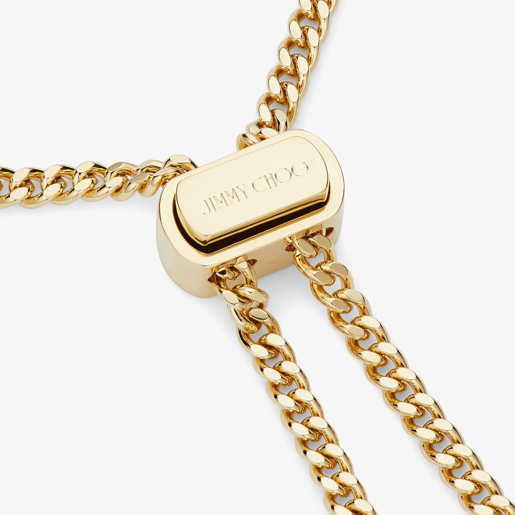 JIMMY CHOO Bon Bon Bracelet Gold-Finish Metal Bracelet with
