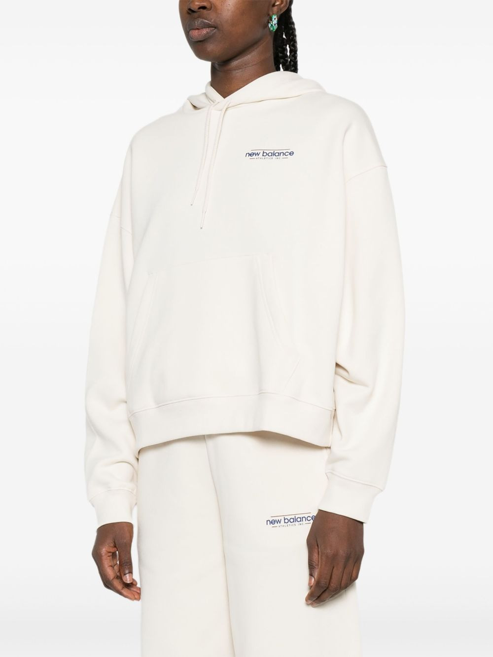 logo-embroidered hoodie - 3