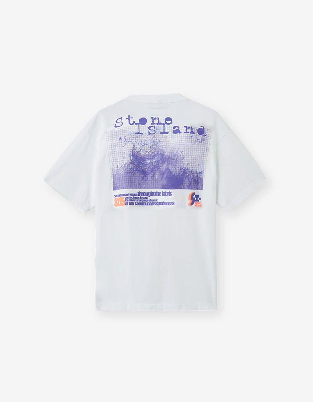 Stone Island Blue Grid Print T-Shirt - 3