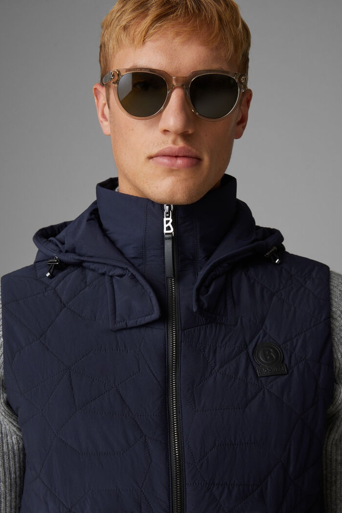 Simon Quilted waistcoat in Navy blue - 5