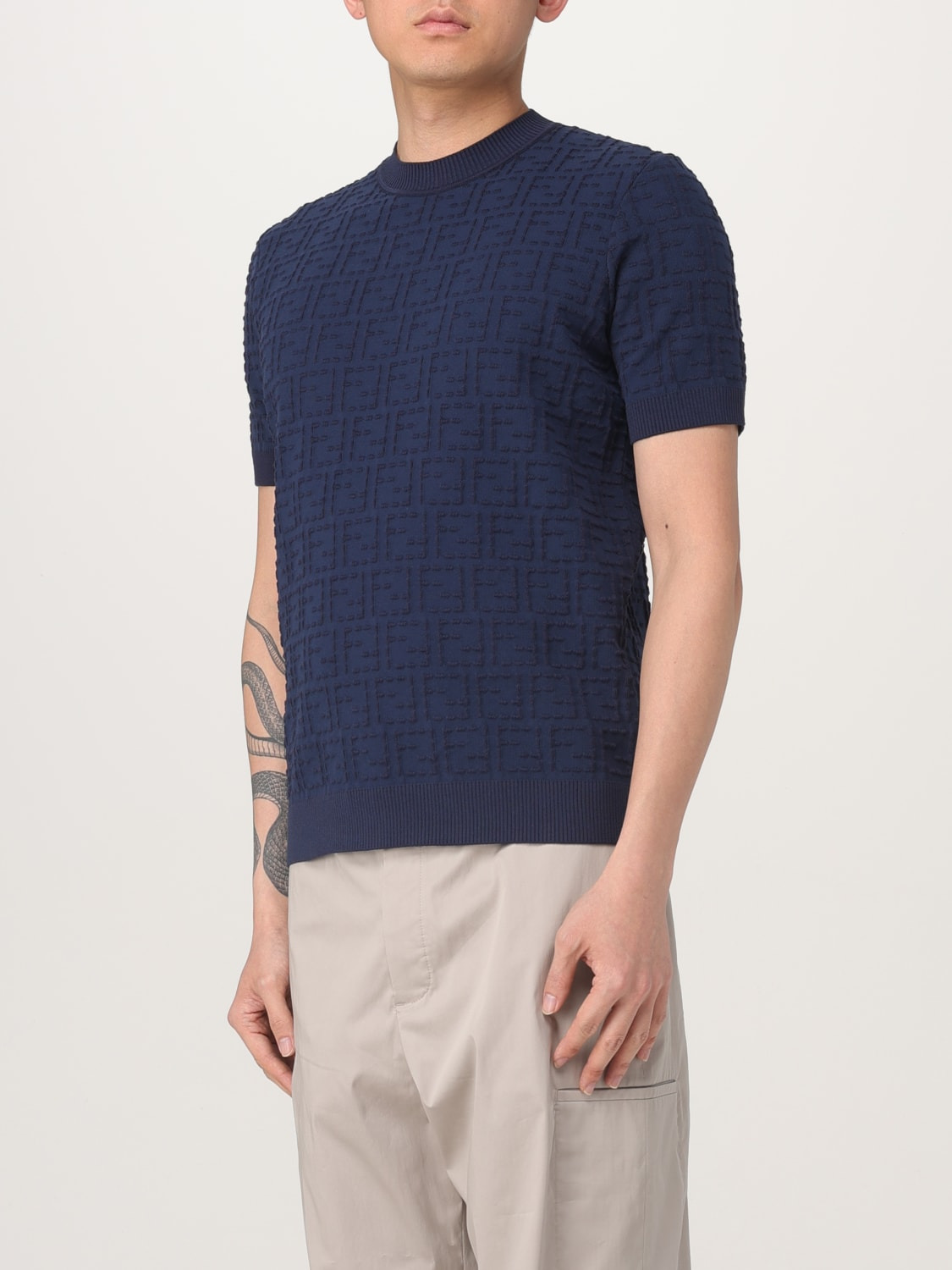 Fendi crewneck cotton t-shirt - 4