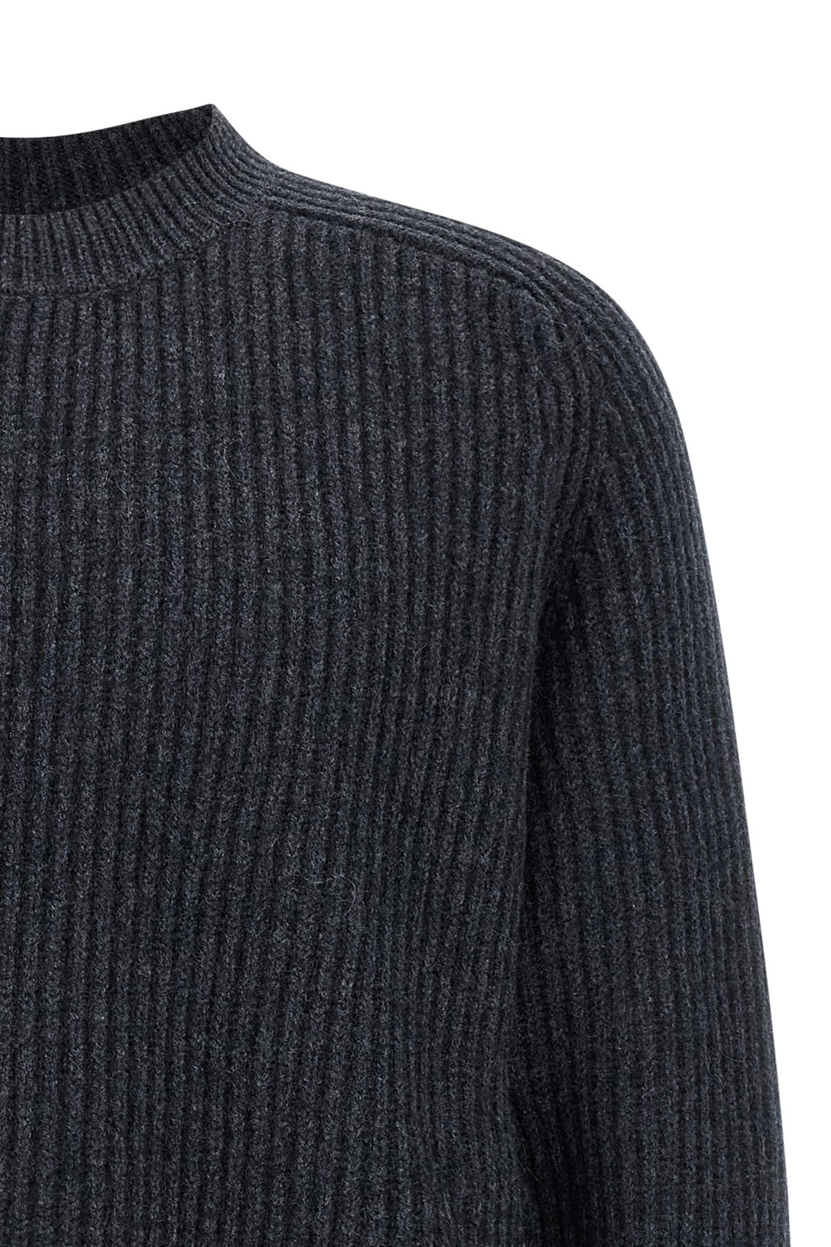 Carded wool insert sweater - 3