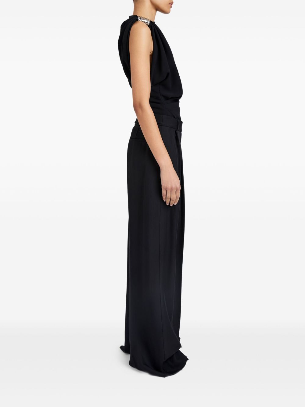 pleated palazzo pants - 3