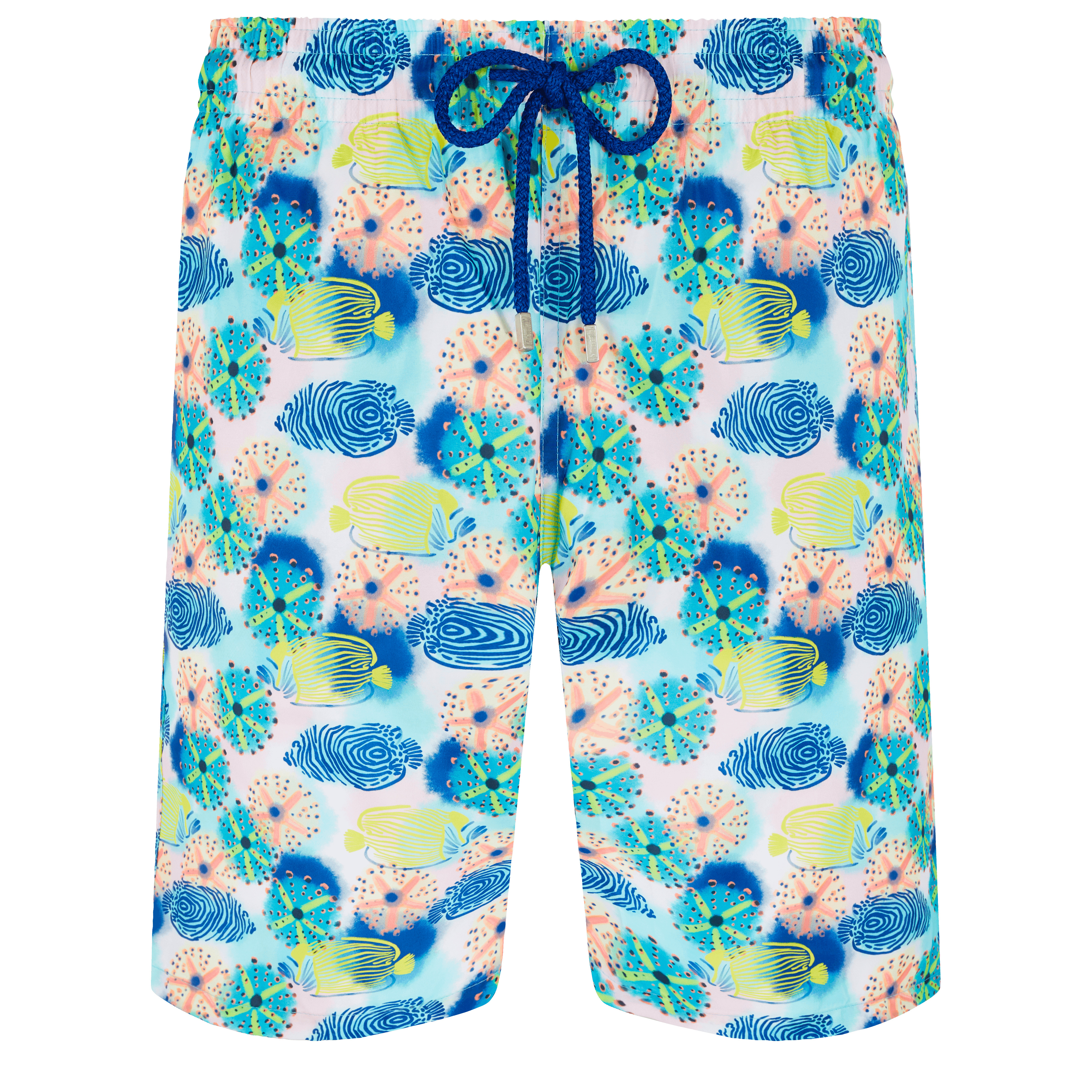 Men Swim Trunks Long Ultra-light and packable Urchins & Fishes - 1
