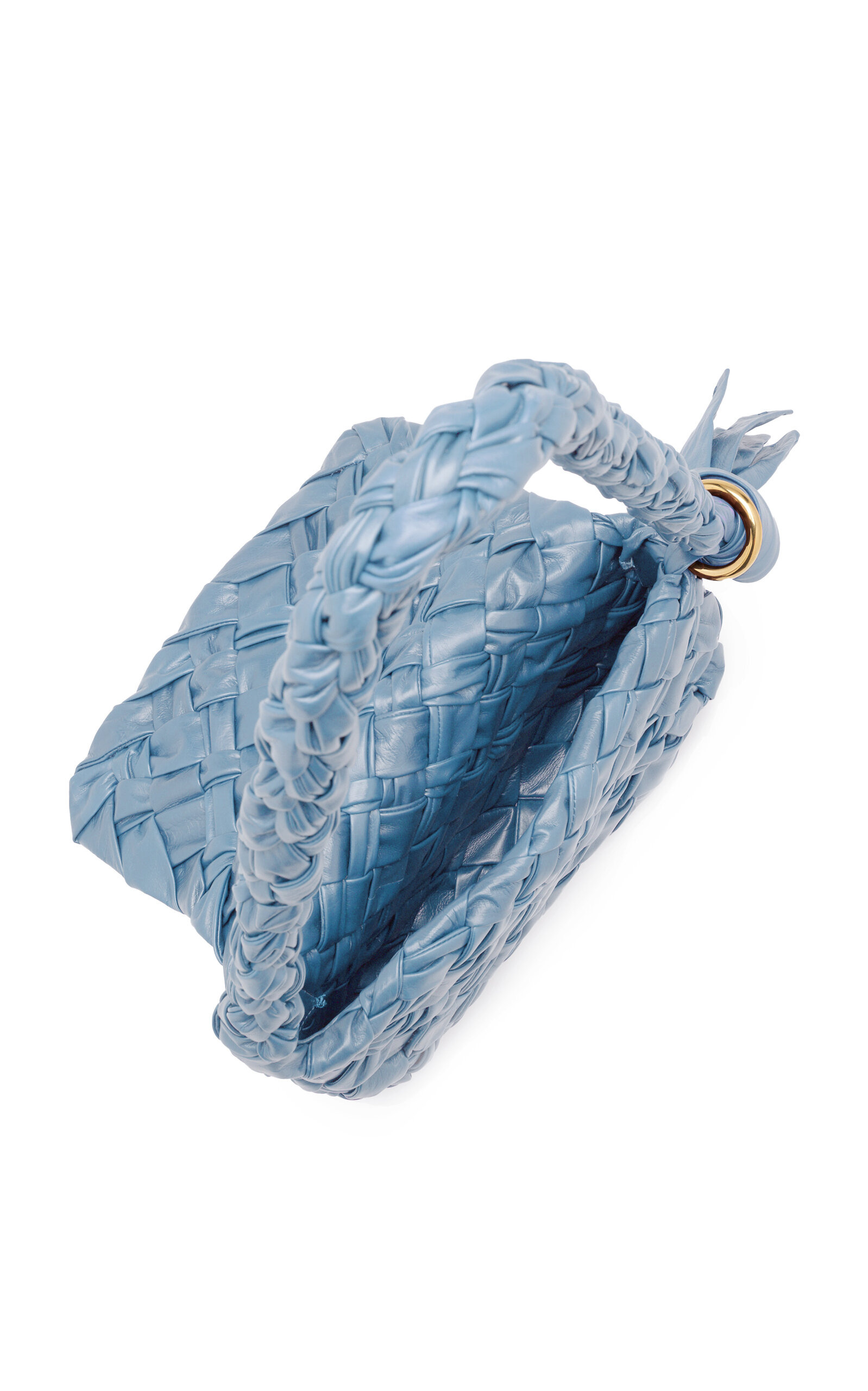 Kalimero Citta Intrecciato Leather Bag blue - 6