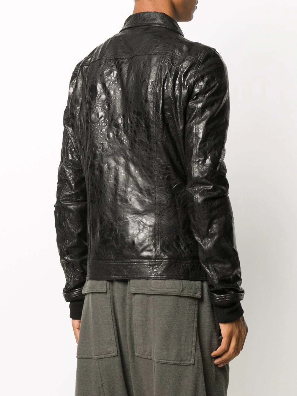 Rotterdam textured leather jacket - 4