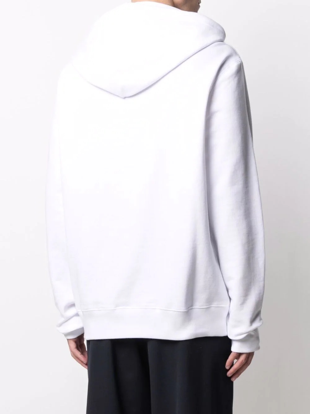 mouth patch drawstring hoodie - 4