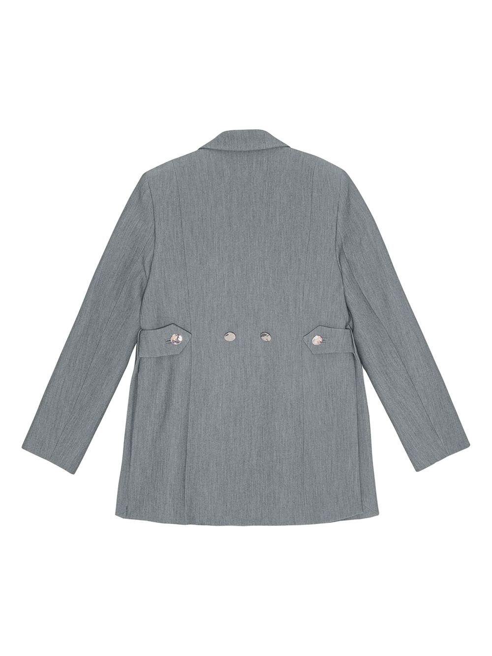 mélange twill blazer - 6
