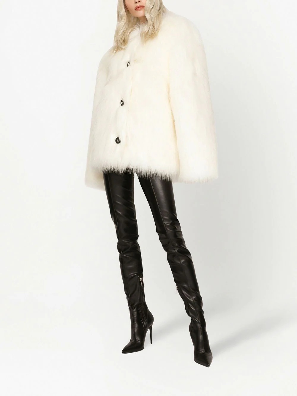 faux fur jacket - 3