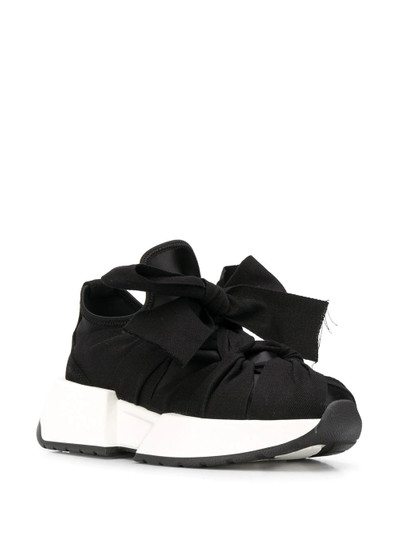 MM6 Maison Margiela Ribon tie chunky sneakers outlook