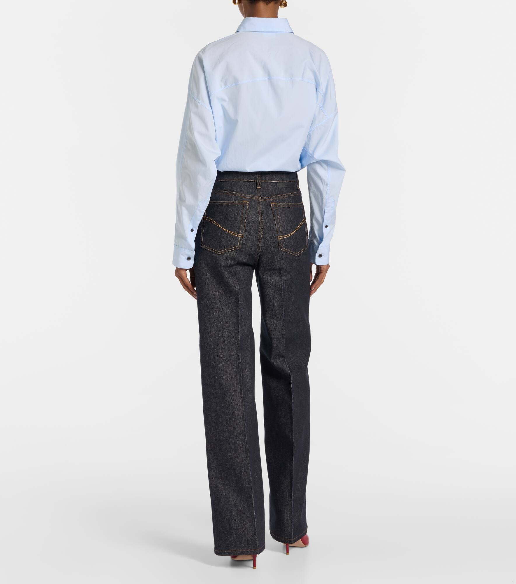 Mid-rise wide-leg jeans - 3