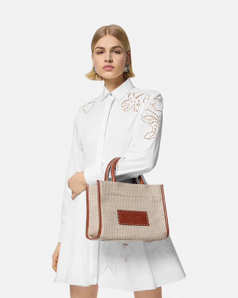 Athena Raffia Small Tote Bag 5