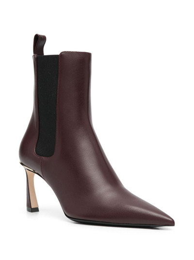 Victoria Beckham 90mm pointed-toe leather boots outlook