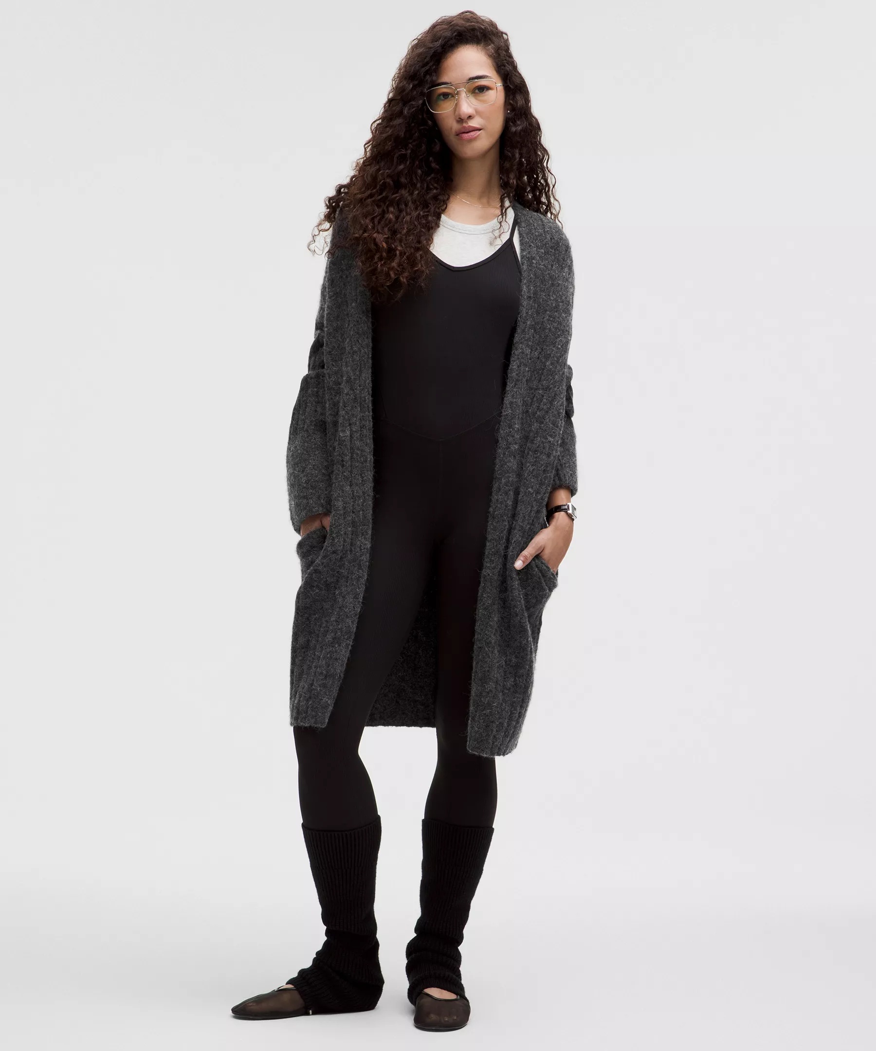 Alpaca Wool-Blend Shawl-Collar Cardigan - 1
