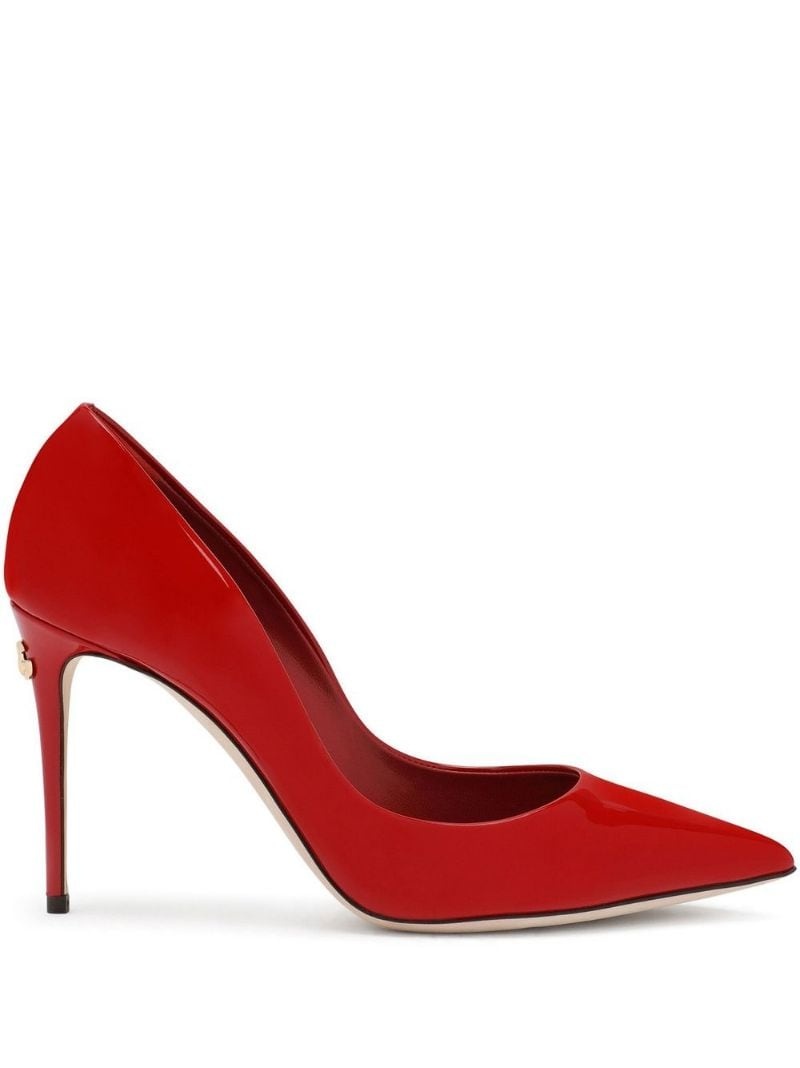 patent leather 105mm pumps - 1