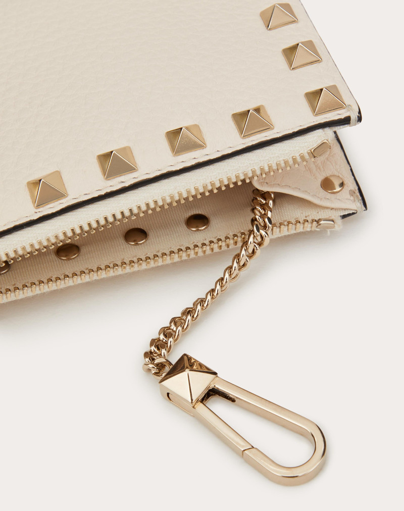 Valentino ROCKSTUD GRAINY CALFSKIN KEYCHAIN outlook