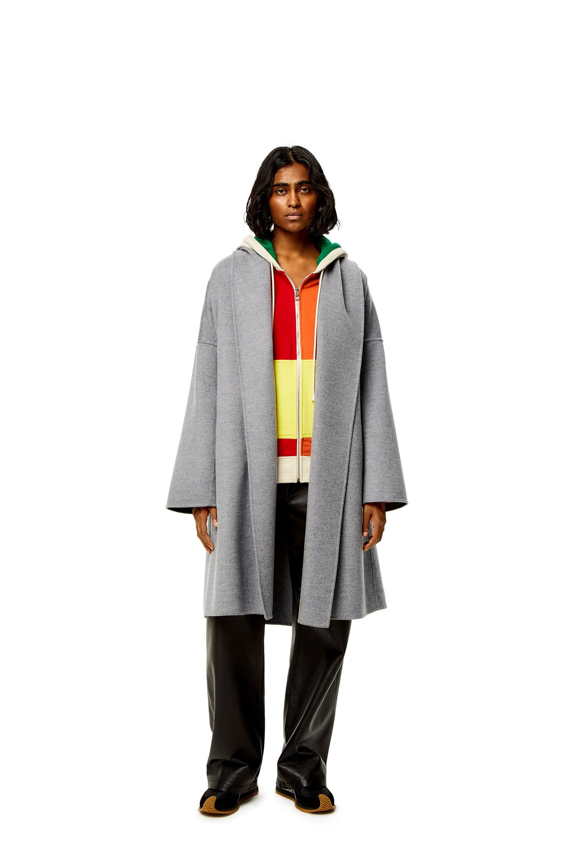 Belted coat in wool and cashmere - 2