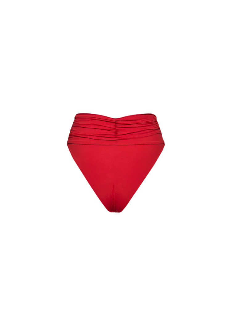 HIGH-WAISTED FLOWER APPLIQUÉ SWIM BOTTOM - 2