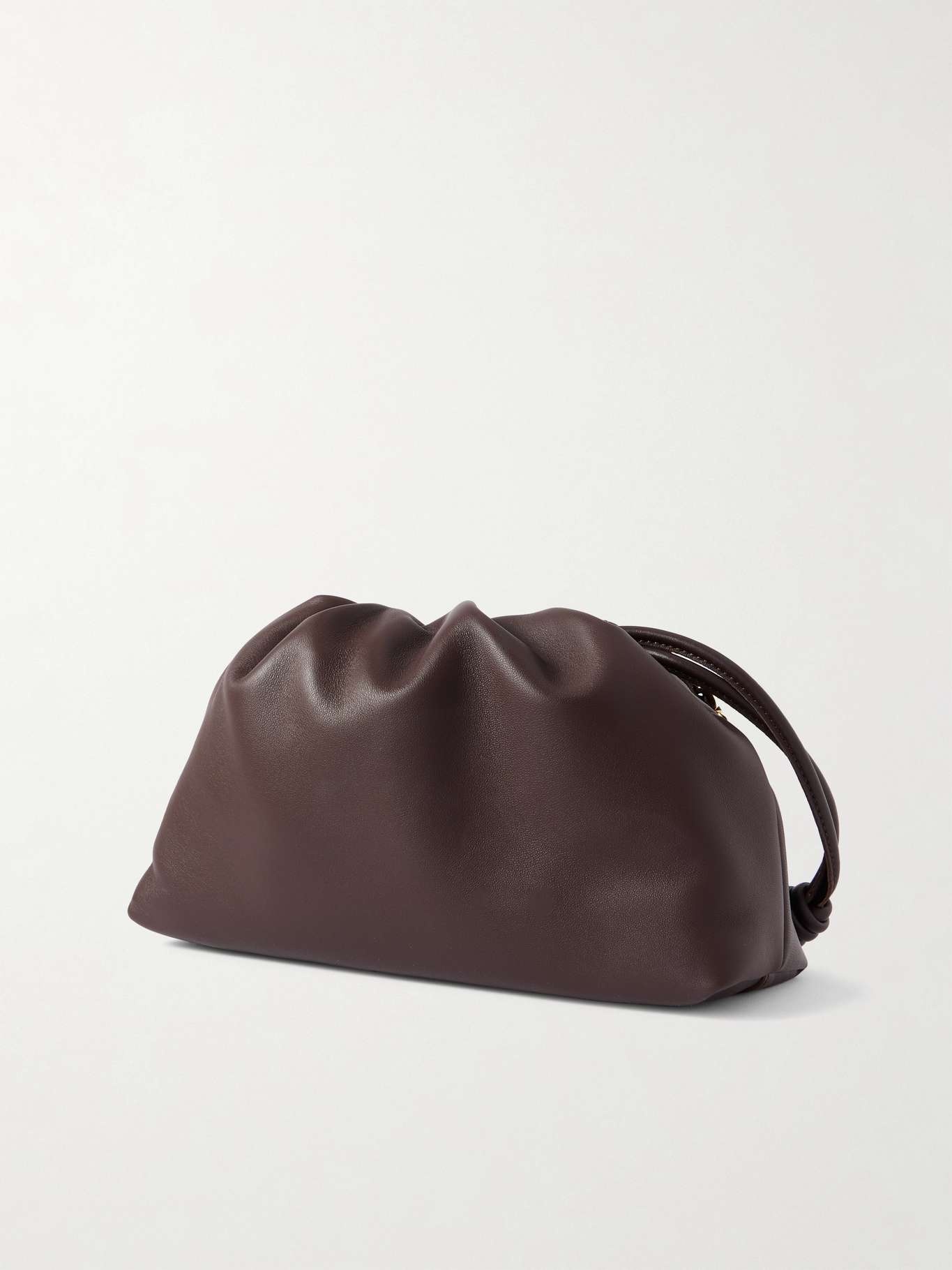 Flamenco medium leather clutch Dark brown - 3