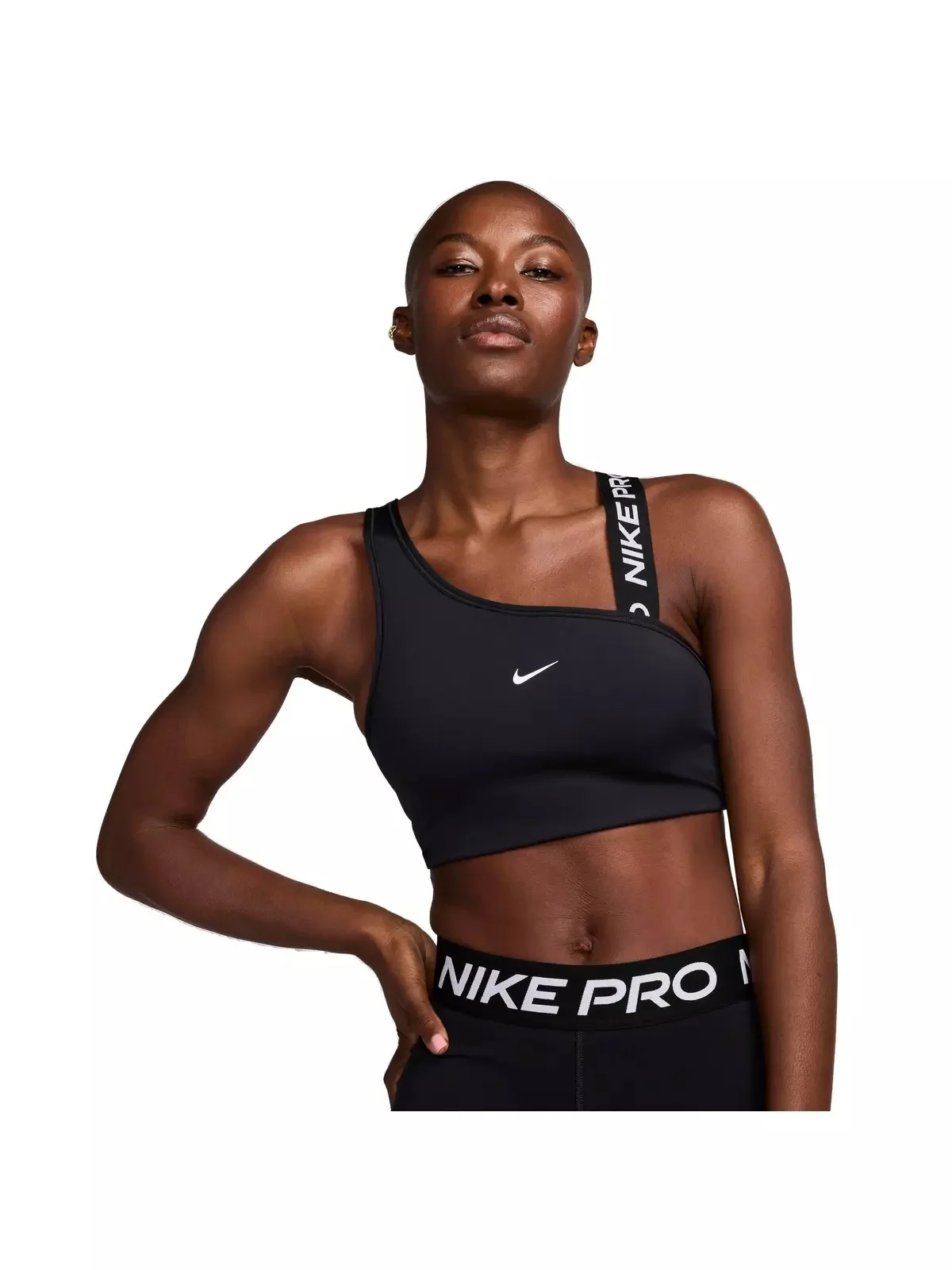 Women's Pro Swoosh MS Asymmetrical Padded Sports Bra - 1