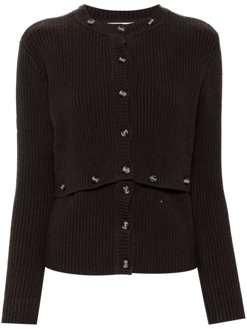 multi buttons cardigan 1