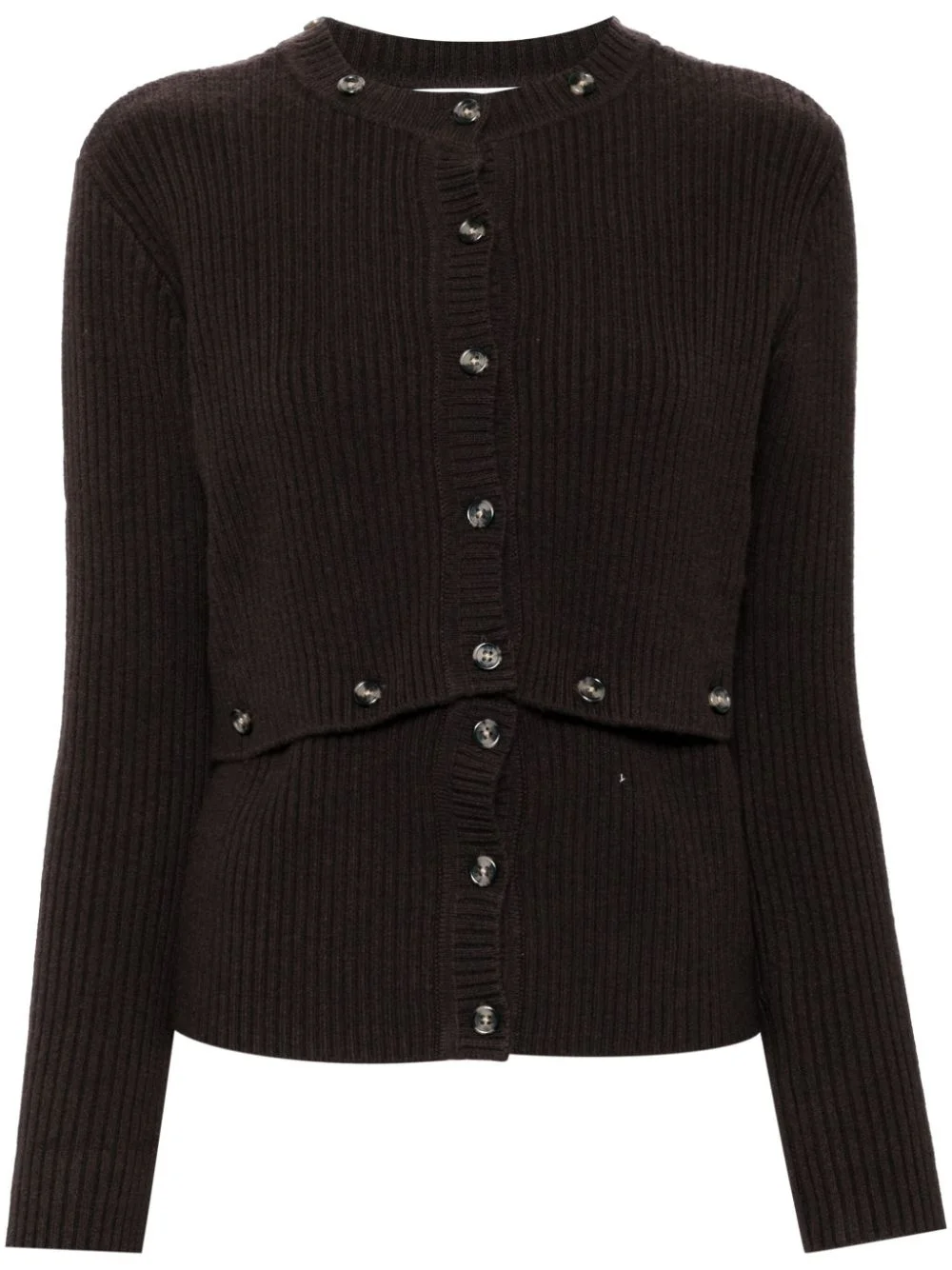 multi buttons cardigan - 1