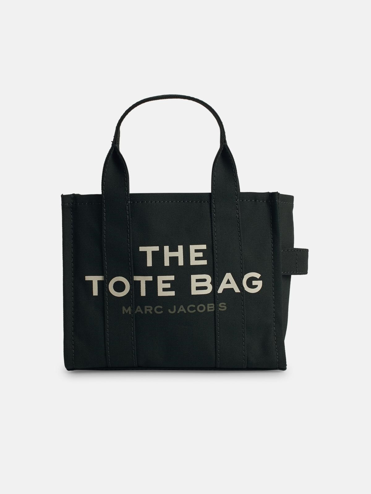 'THE SMALL TOTE' GREEN COTTON BAG - 1