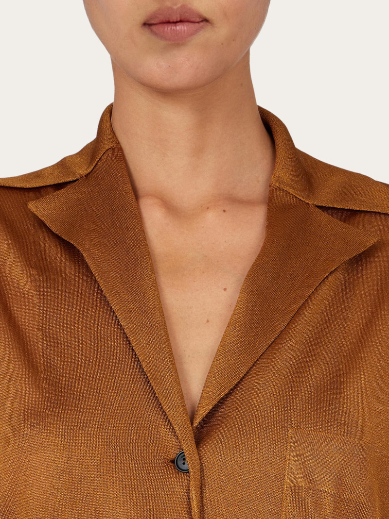 FERRAGAMO Jersey duster outlook