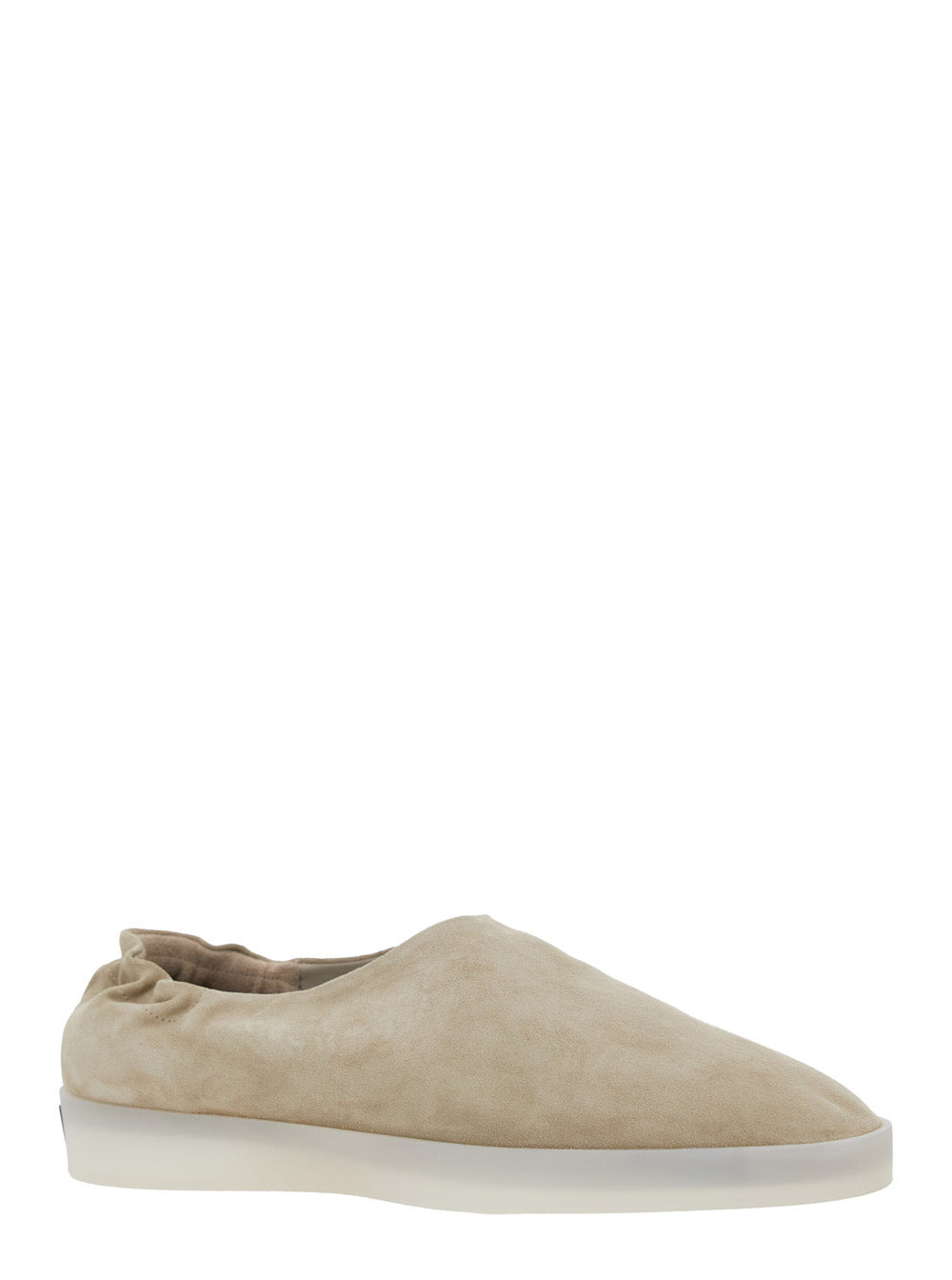 Fear Of God Men Beige Mules With Logo Patch On The Back And Elasticized Heel In Suede Man - 2