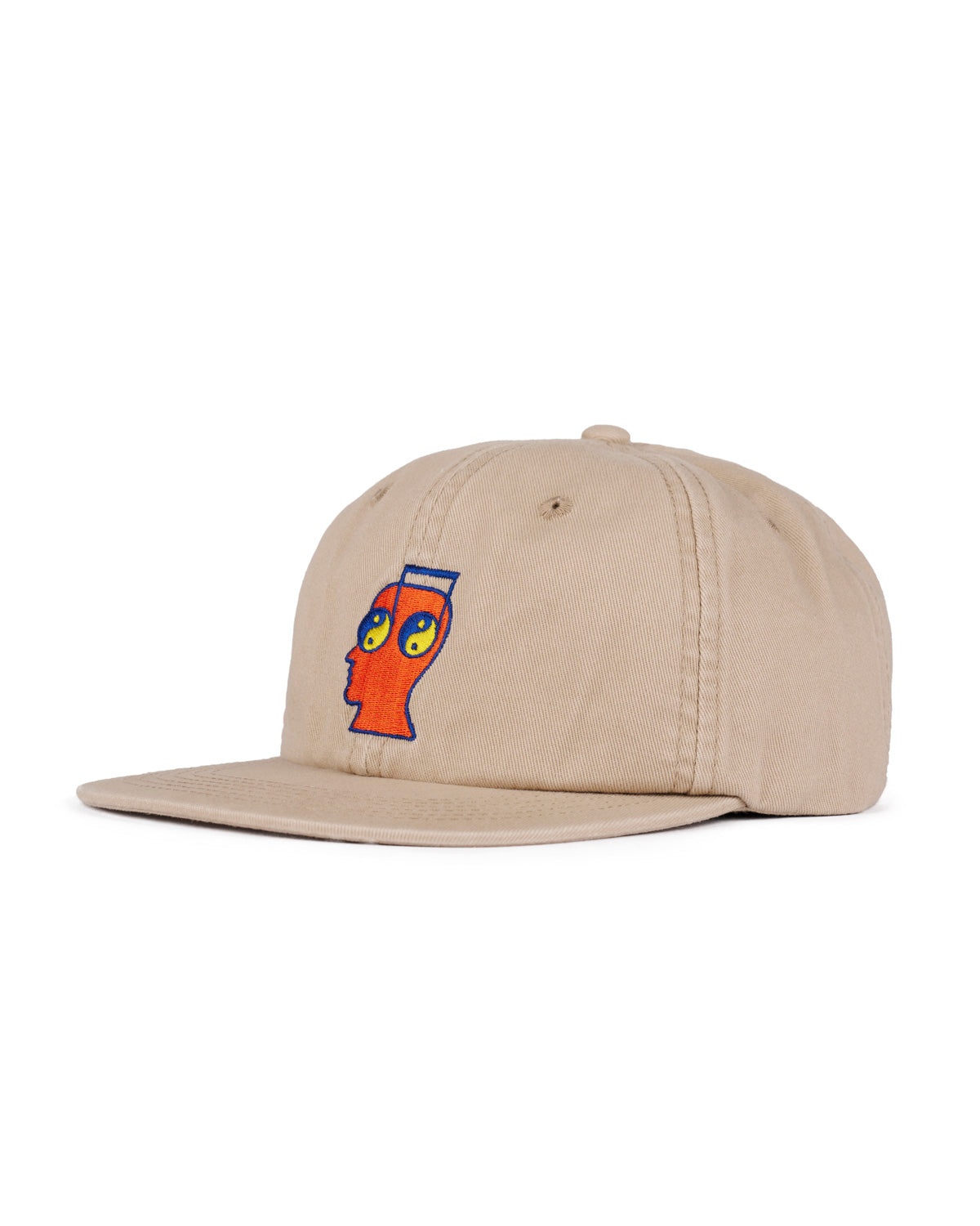 Brain Notes 6 Panel Hat - Khaki - 3