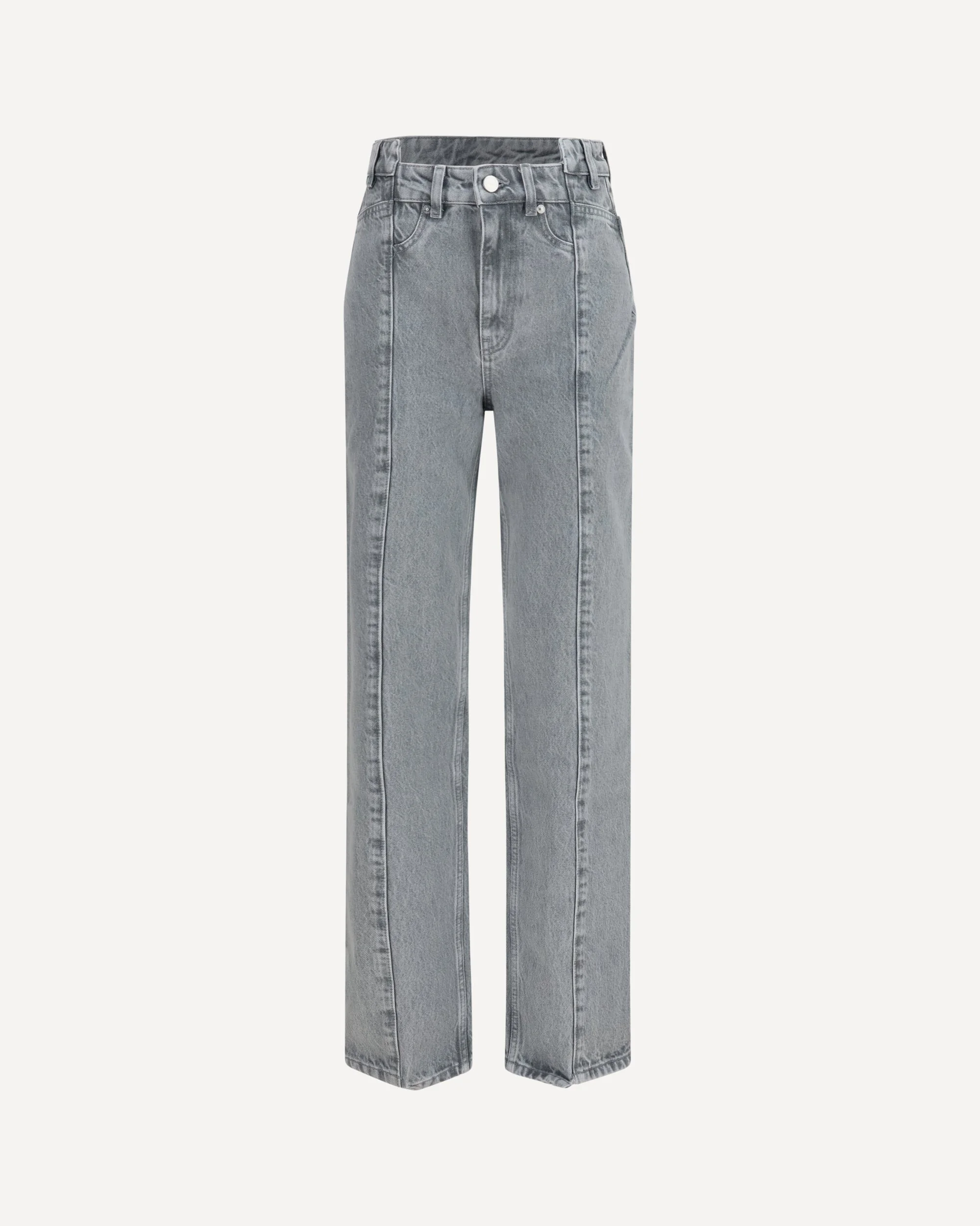 Rigid denim cuffed Jeans - 1