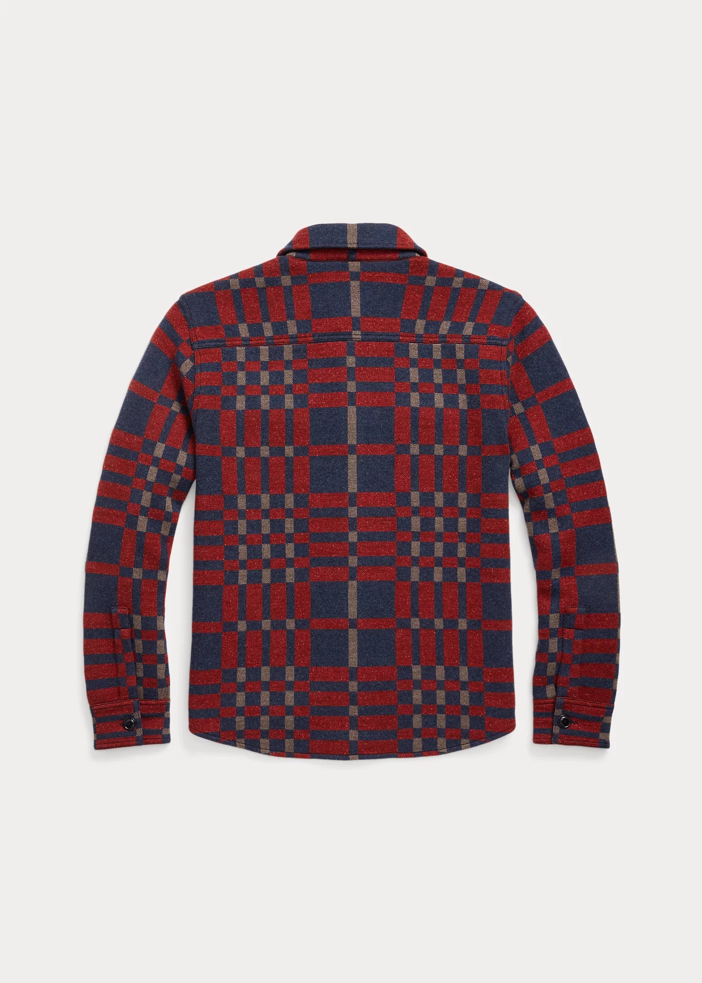 Plaid Wool-Blend Workshirt Sweater - 2