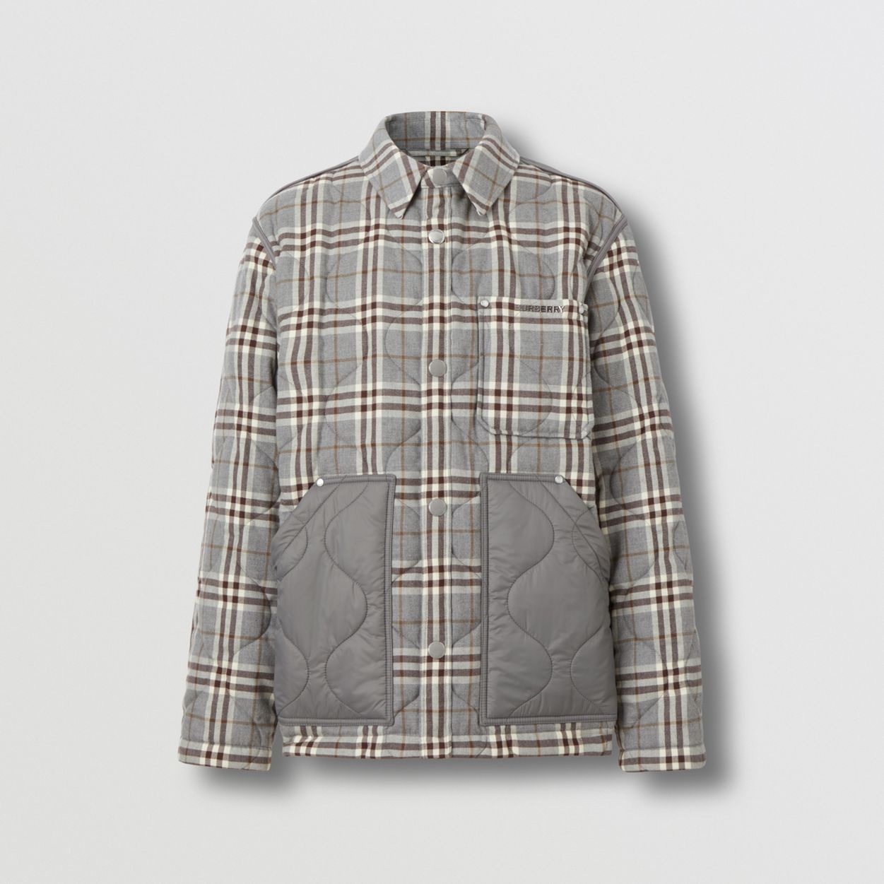 Vintage Check Cotton Flannel Overshirt - 4