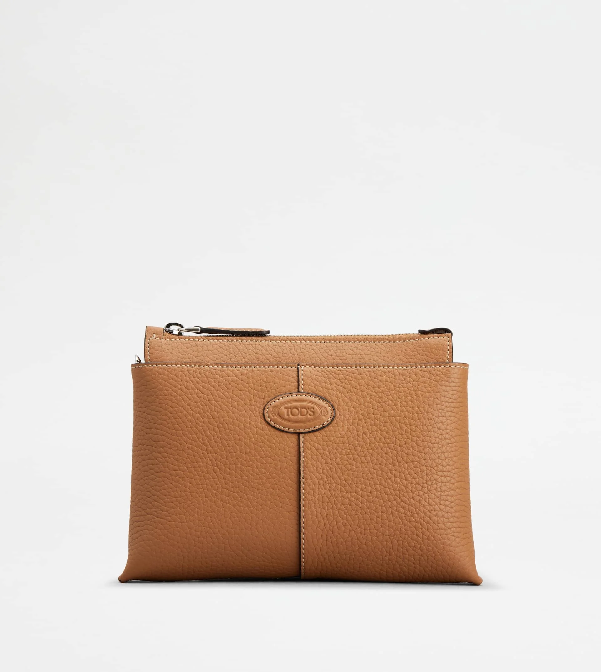 TOD'S DI BAG SHOULDER BAG IN LEATHER MINI - BROWN - 1