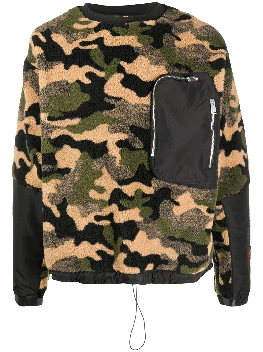 camouflage print jumper - 1