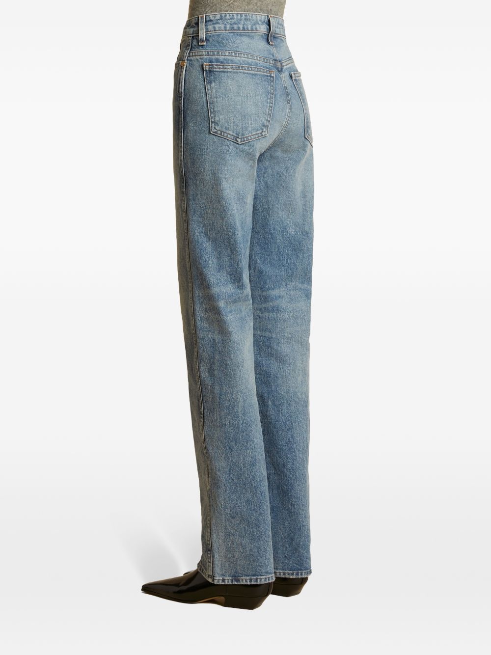 high-rise straight-leg jeans - 4