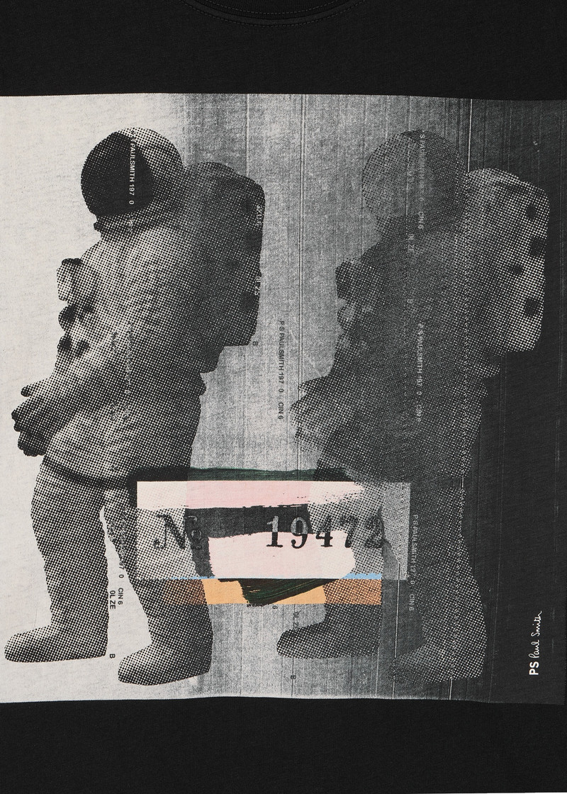 Paul Smith Black 'Astronaut' Print T-Shirt outlook