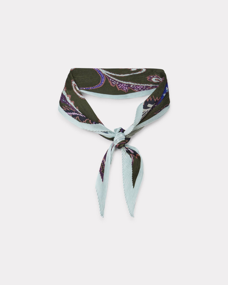 'KENZO Paisley' small pleated scarf 1