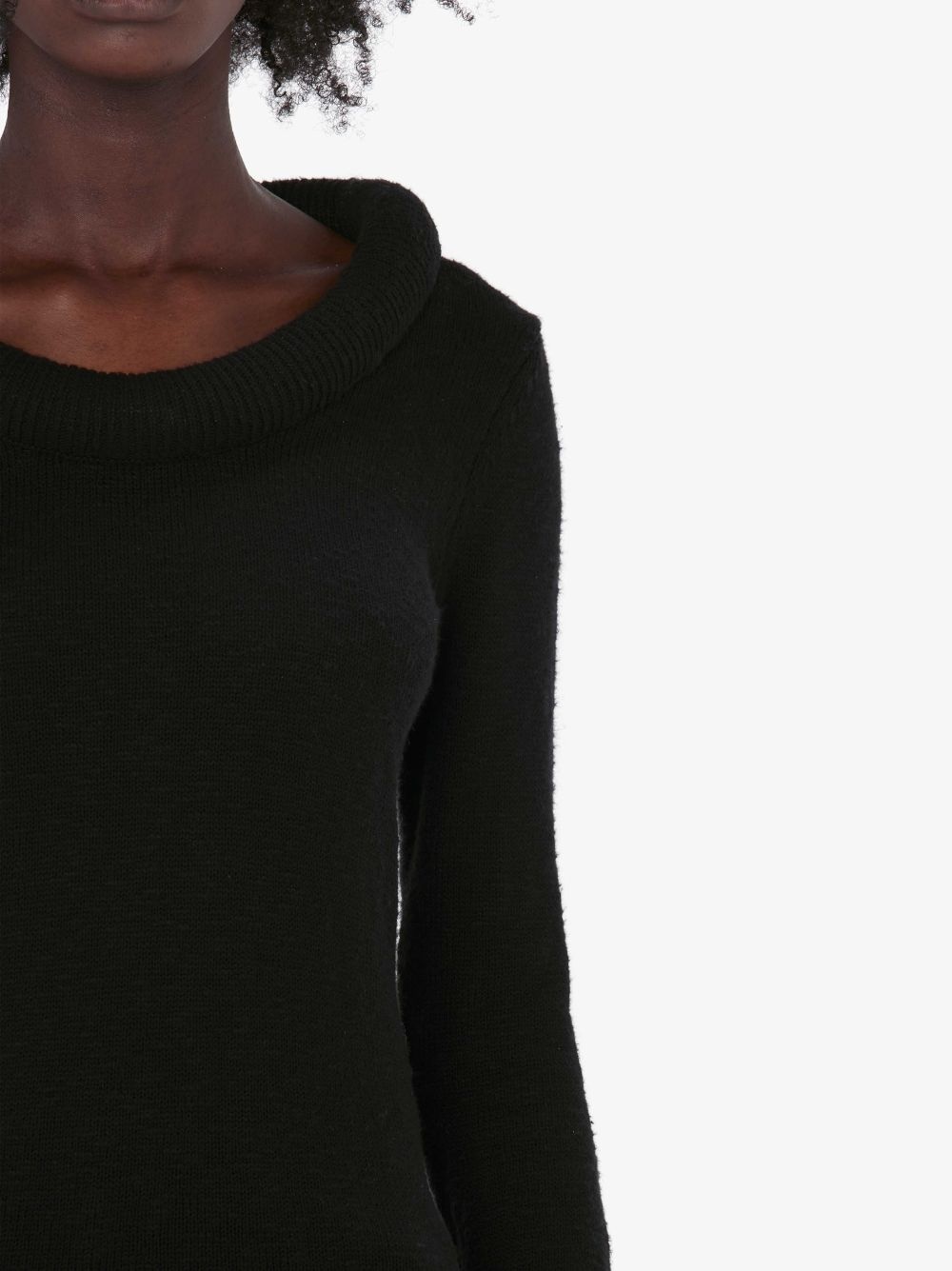 bumper-trim cotton jumper - 5