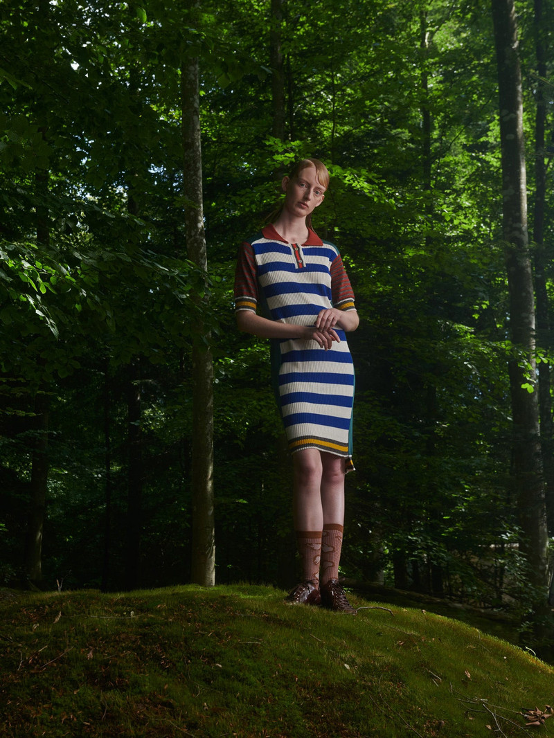 HENRIK VIBSKOV MIX POLO DRESS - TEAL MIX outlook