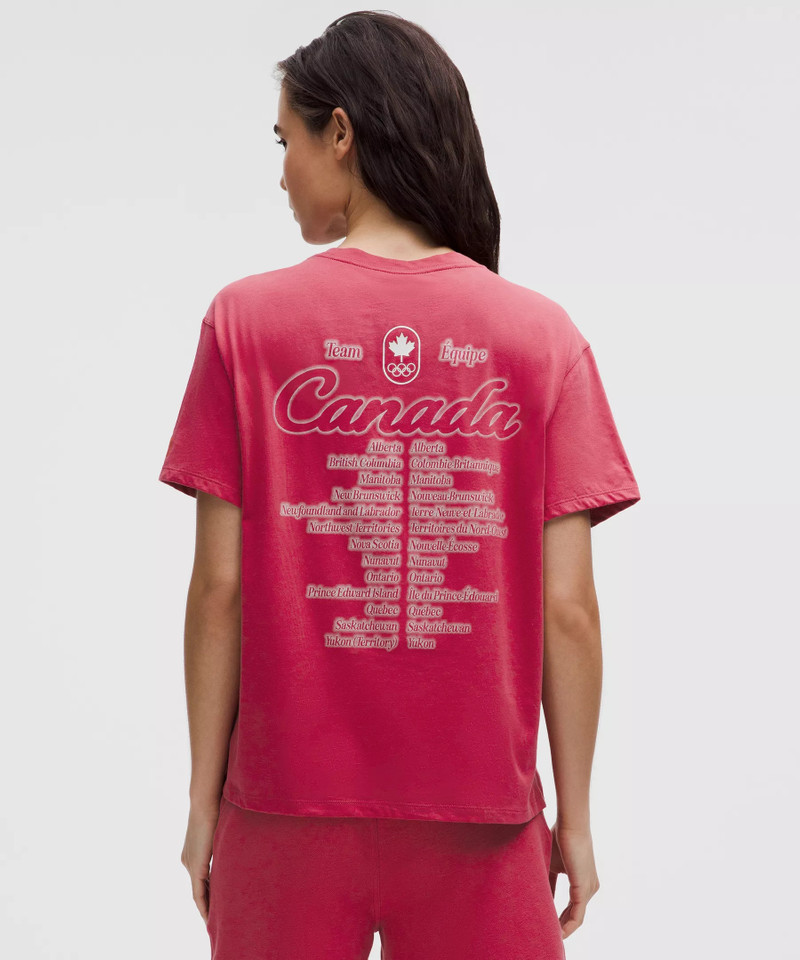 Team Canada Women's Cotton Jersey Graphic T-Shirt *COC Logo 3