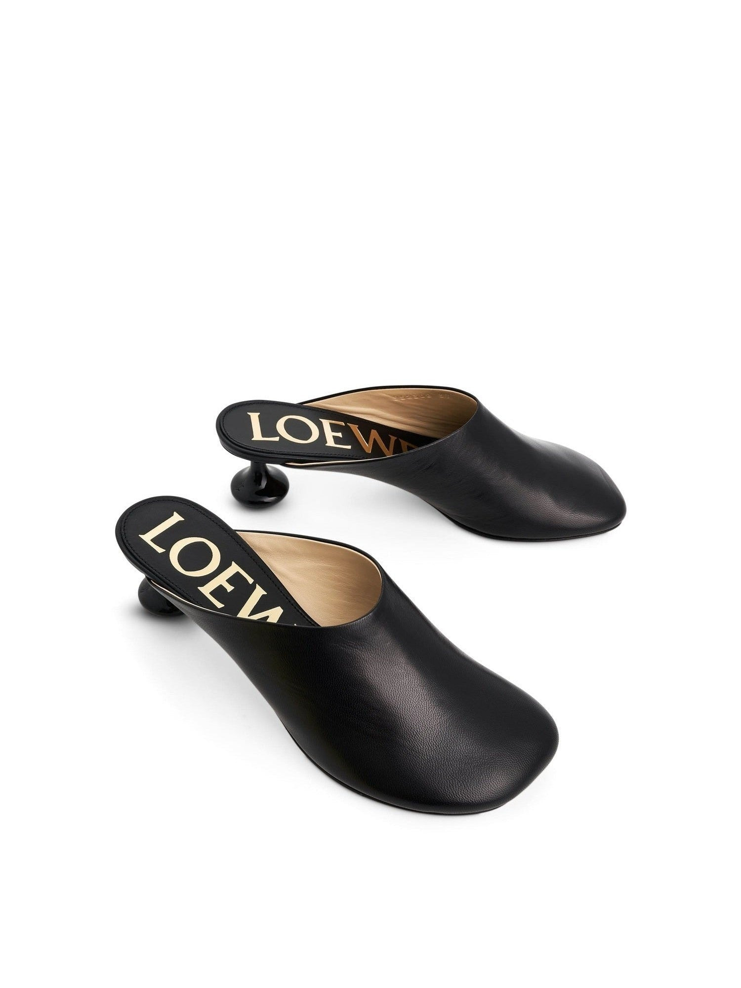 Toy Mule in Goatskin in Black - 4